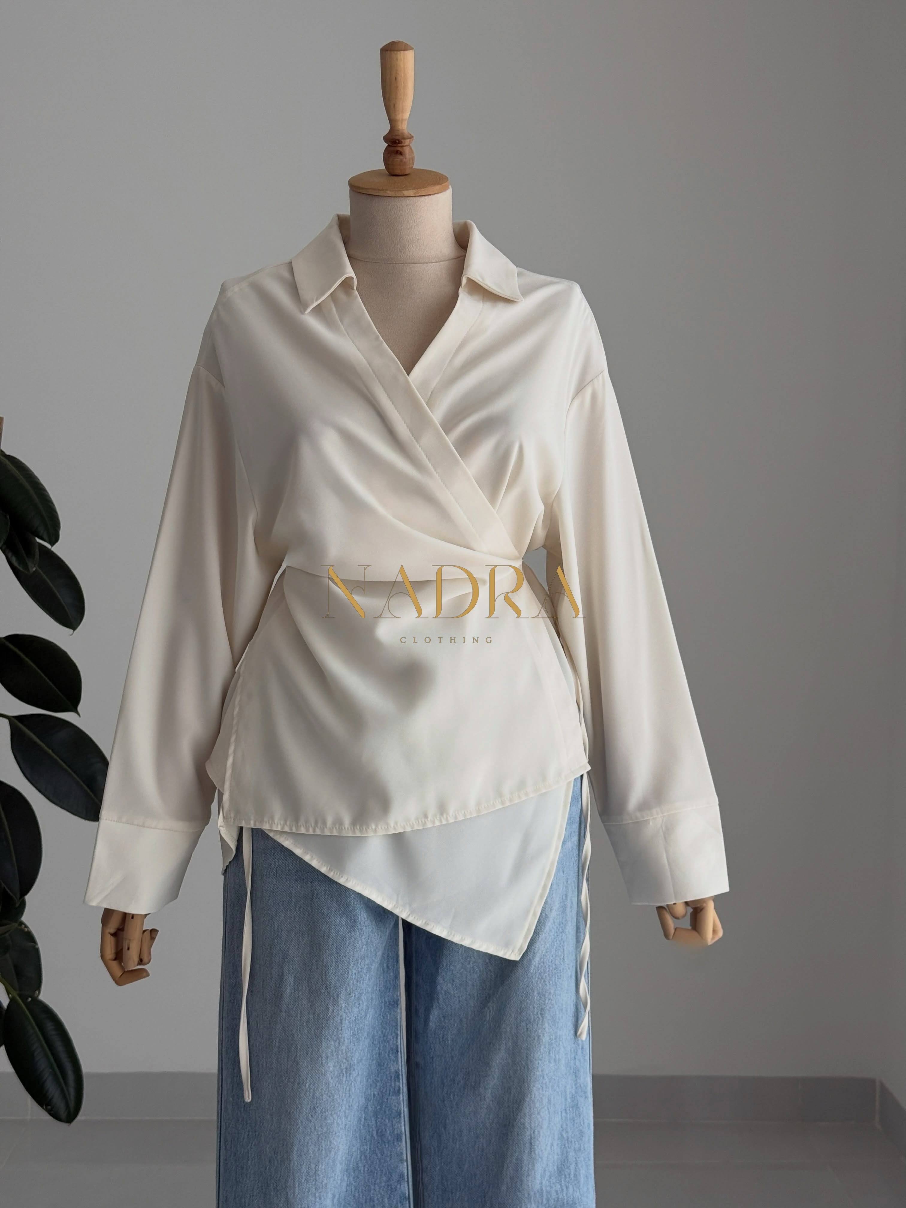 Signature Wrap Blouse
