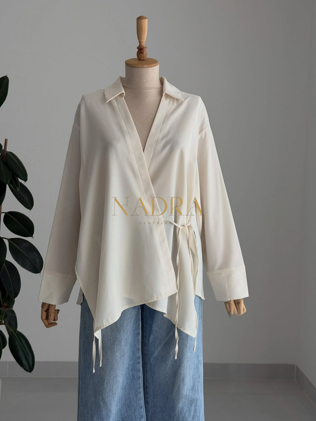 Signature Wrap Blouse