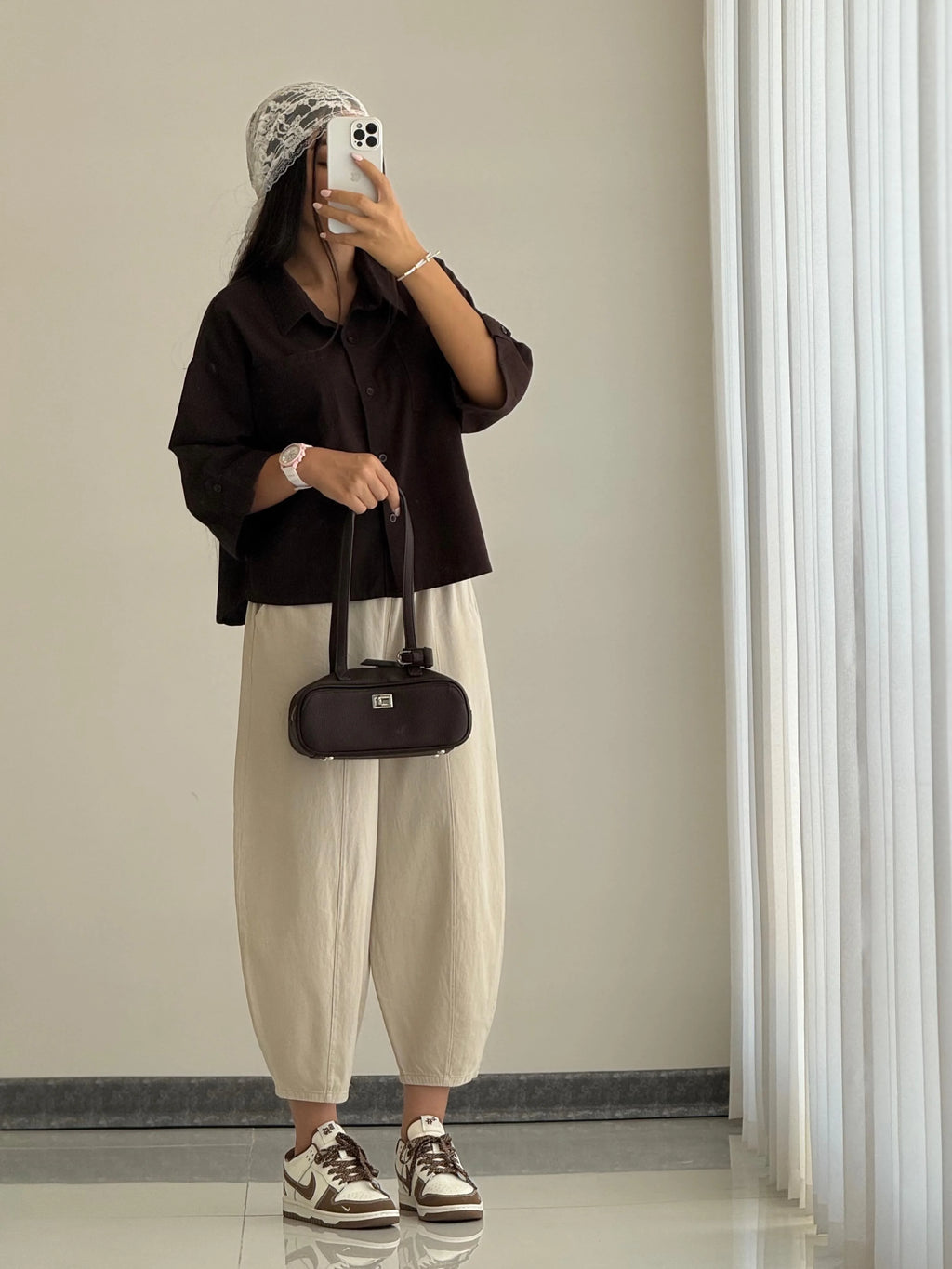 The Iconic Balloon Fit Gabardine Pants