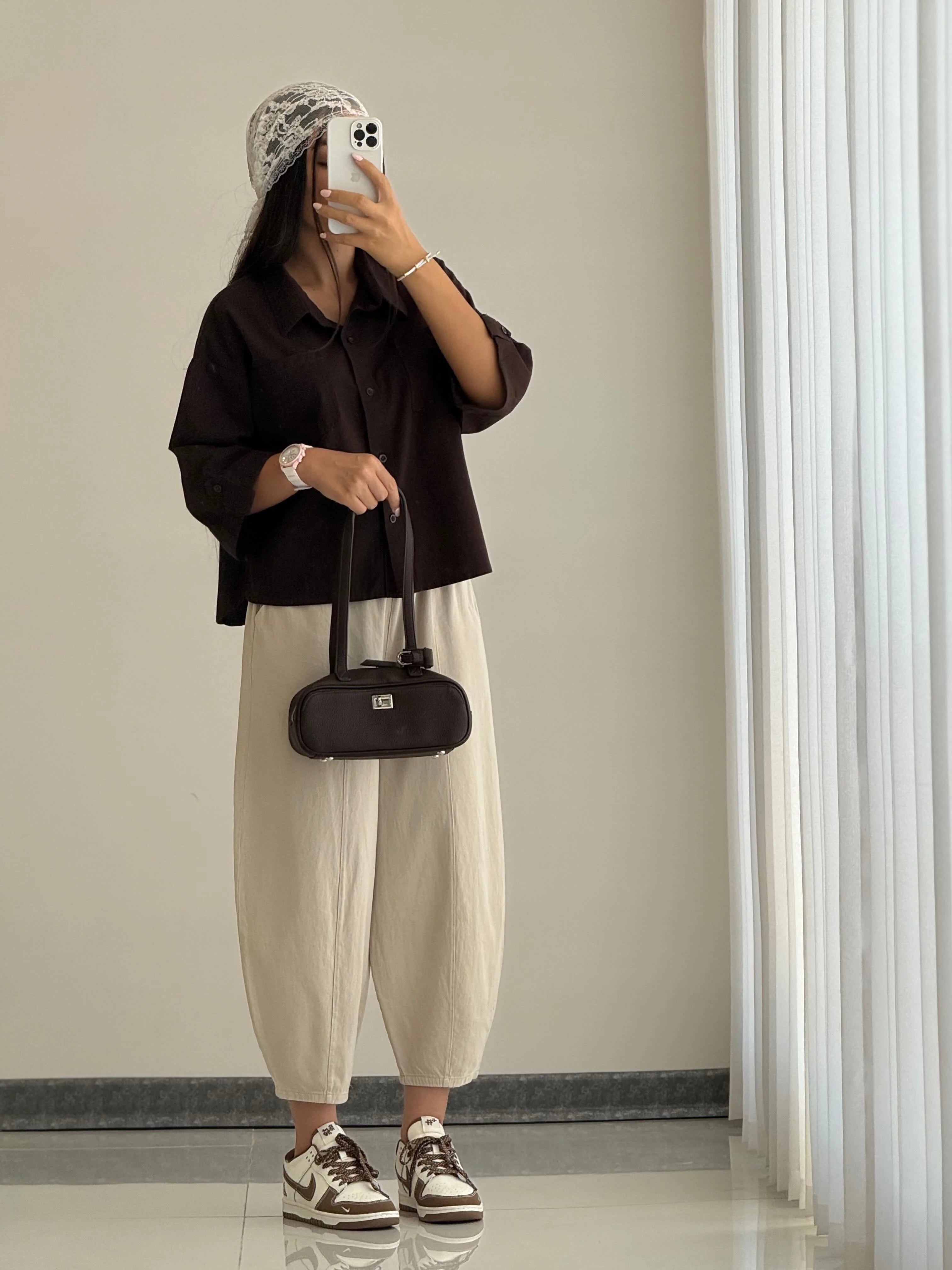 The Iconic Balloon Fit Gabardine Pants