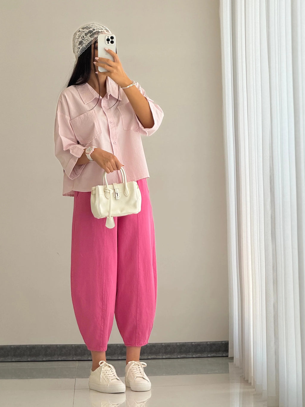 The Iconic Balloon Fit Gabardine Pants