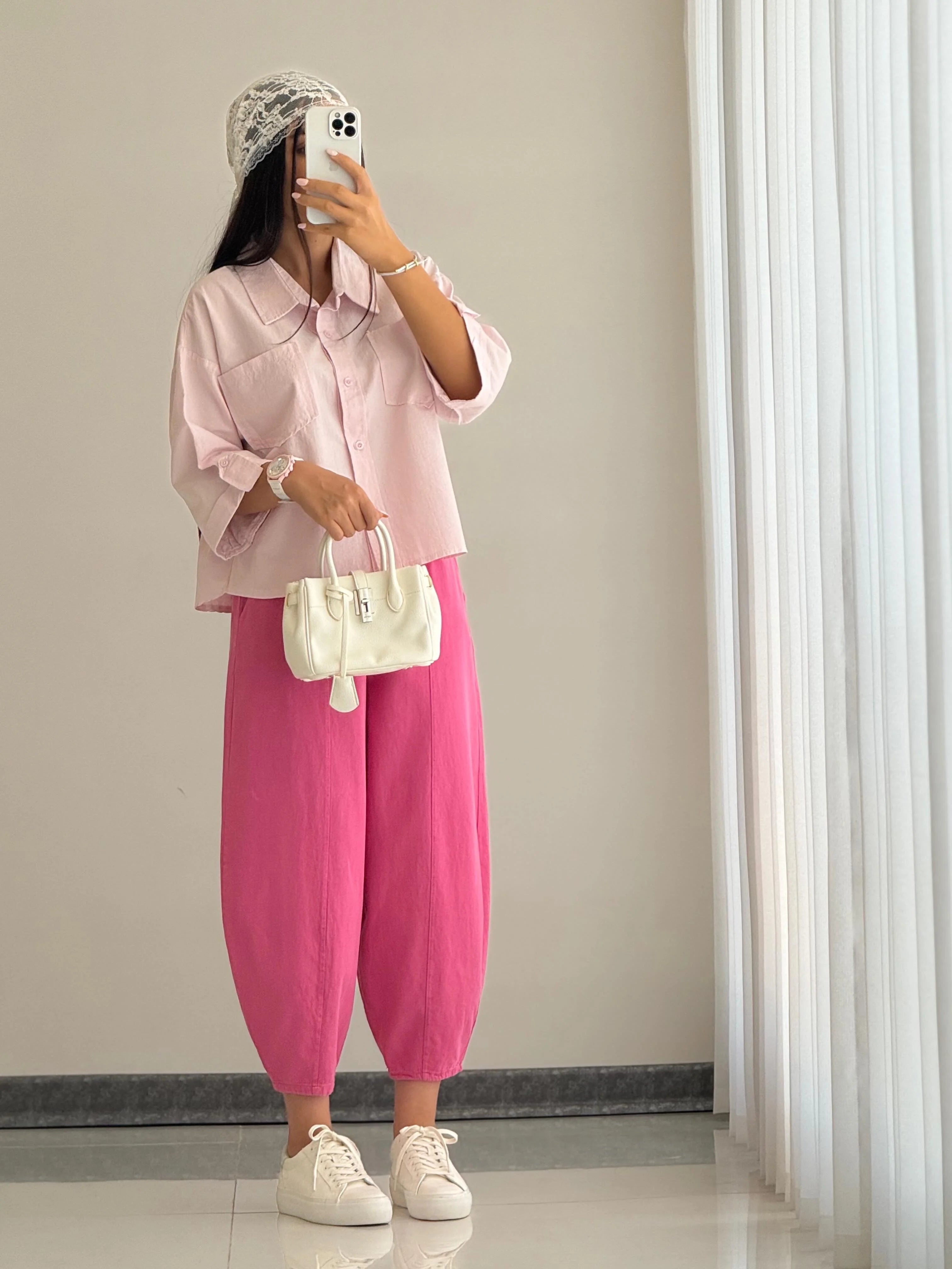 The Iconic Balloon Fit Gabardine Pants