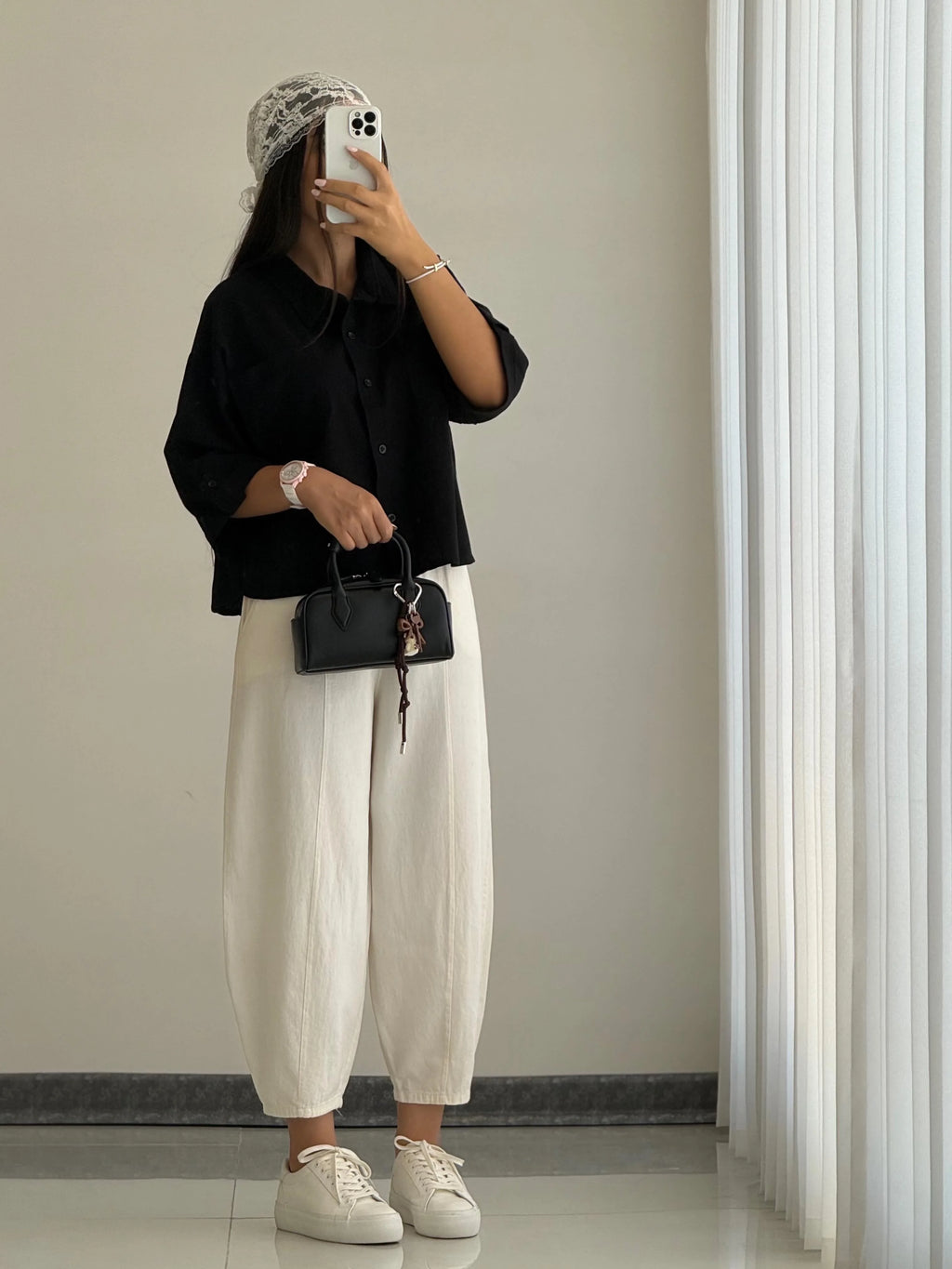 The Iconic Balloon Fit Gabardine Pants